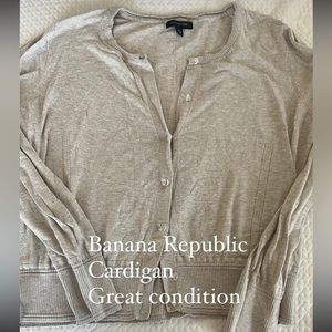 Banana republic cardigan tan